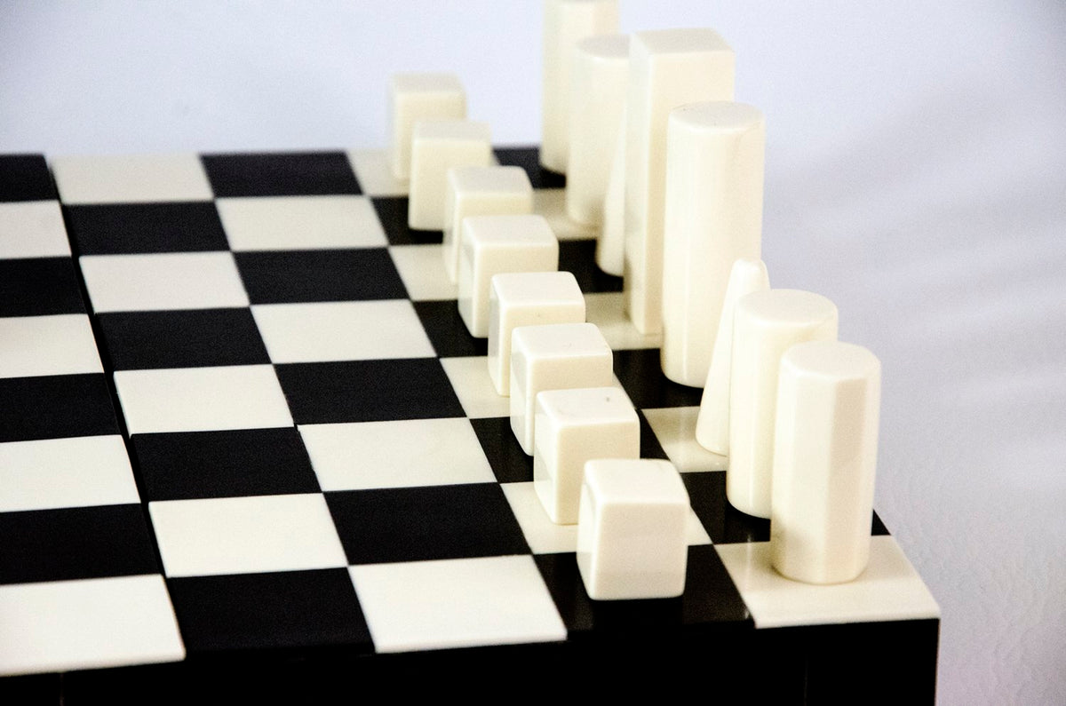 Modern Geometry Chess Set