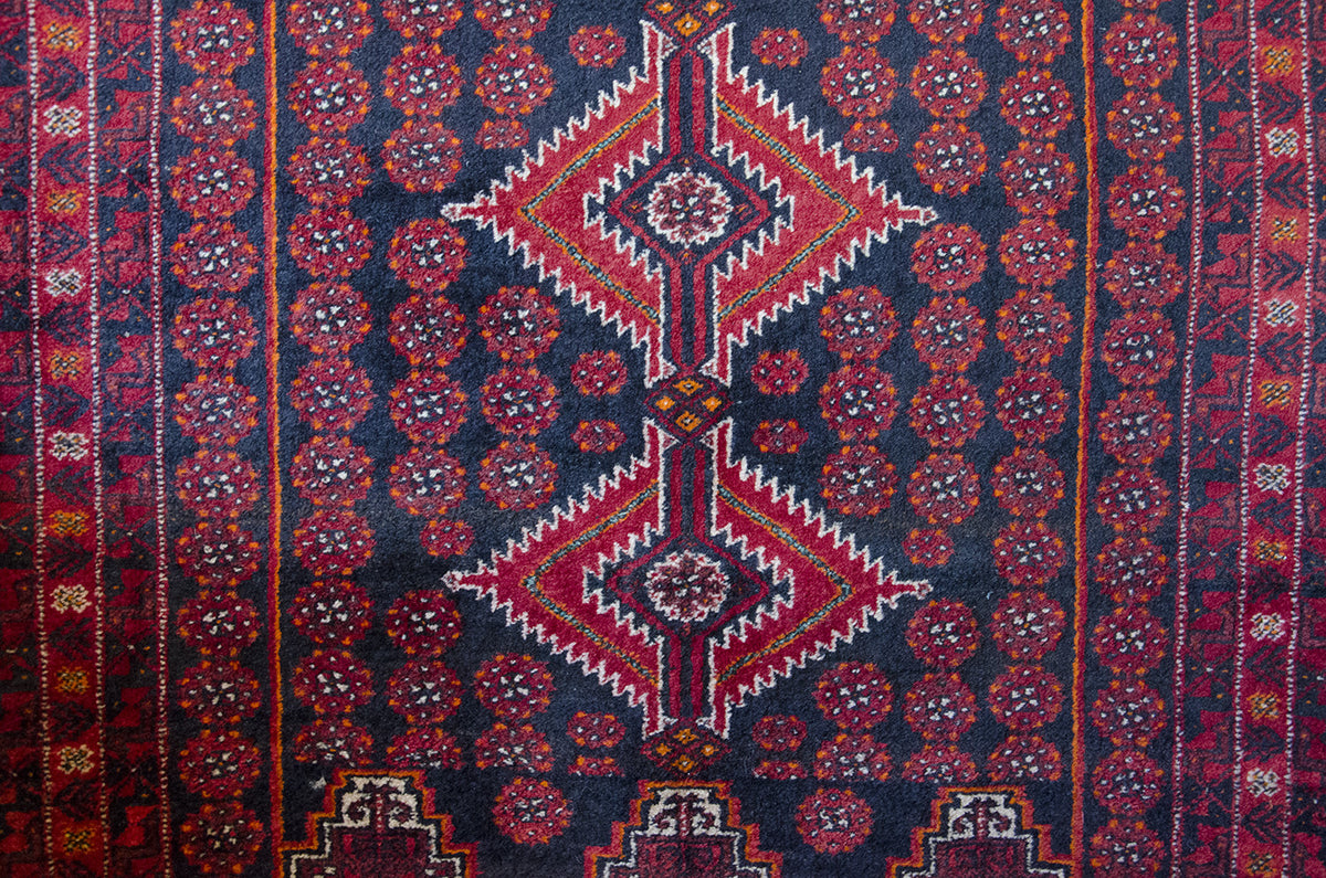 Red Afghan Pattern