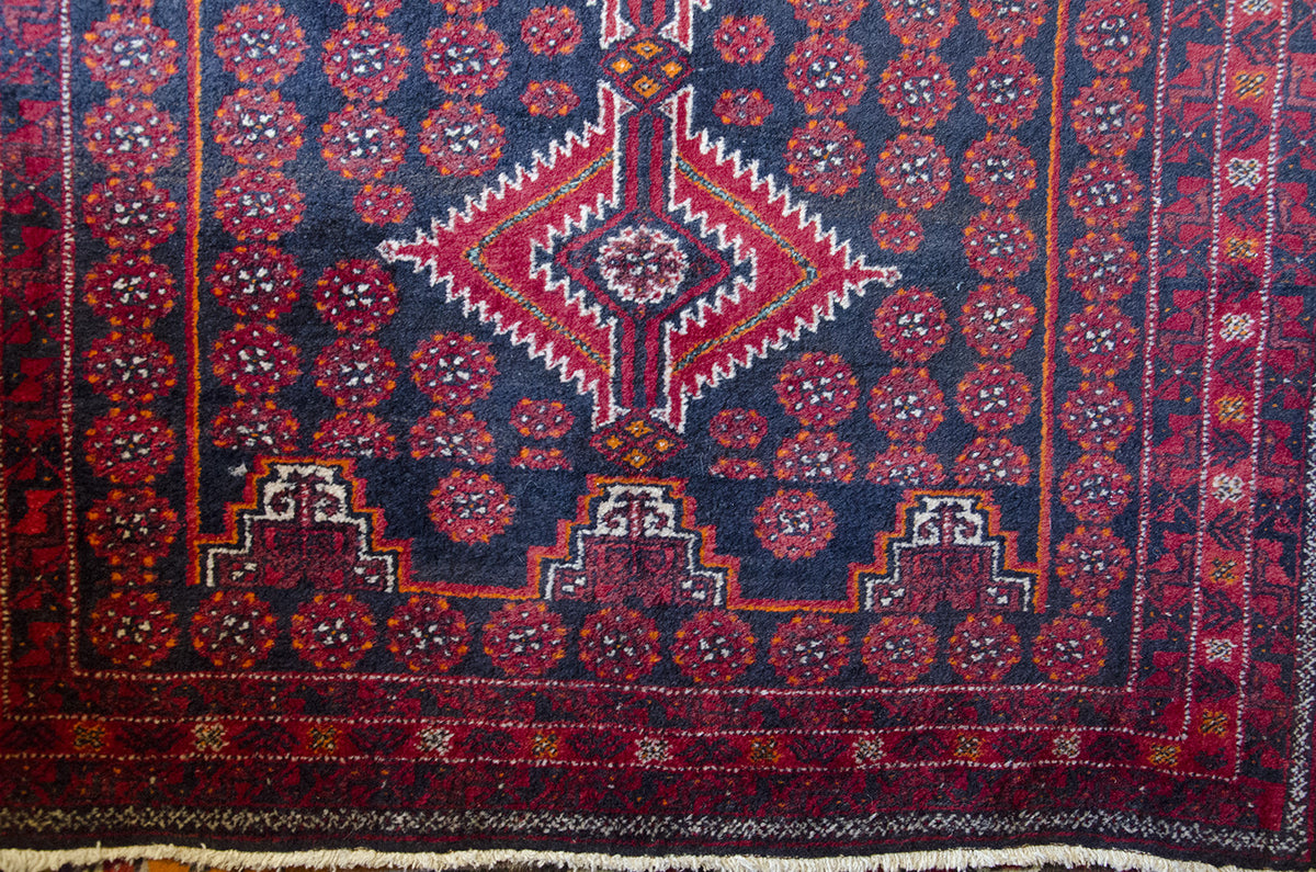 Red Afghan Pattern
