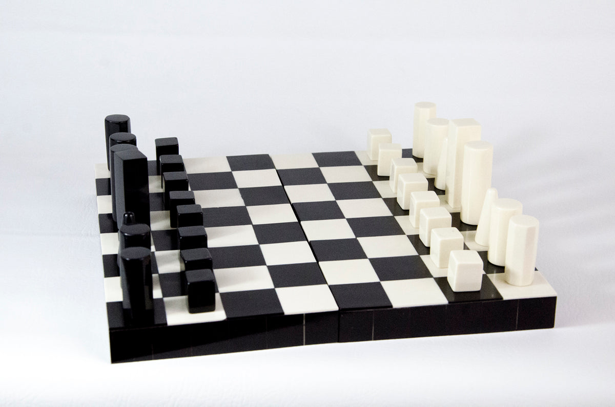 Modern Geometry Chess Set